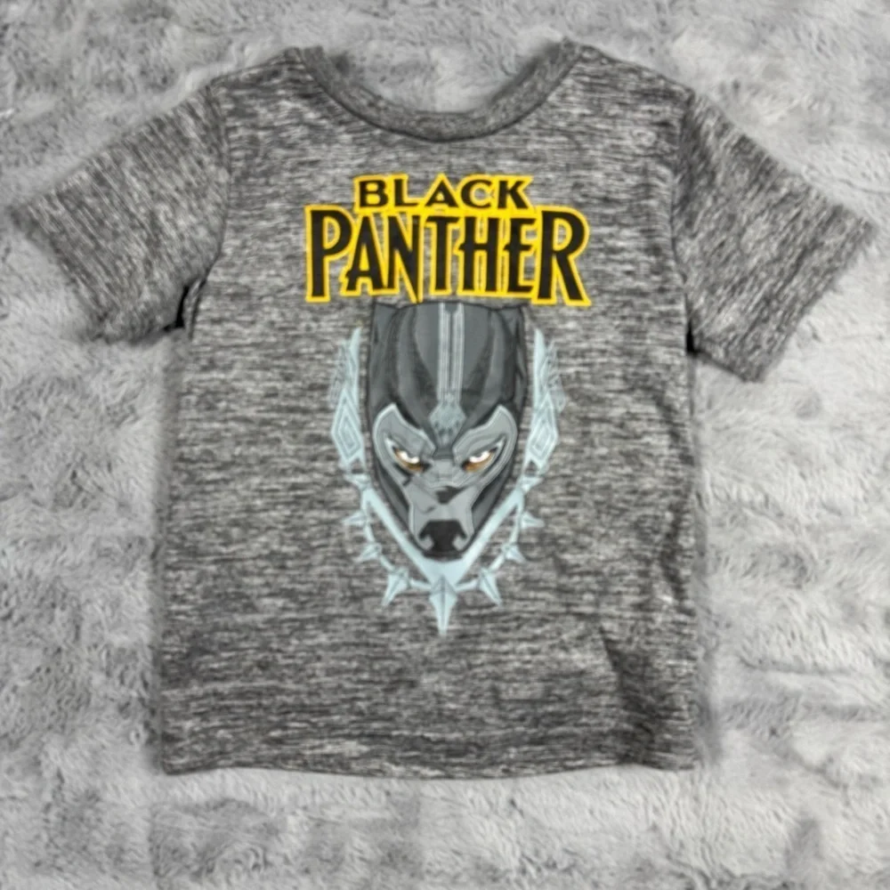 Black Panther Kids Gray T-Shirt